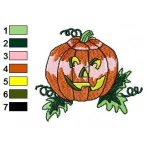 Free Pumpkin 06 Embroidery Design
